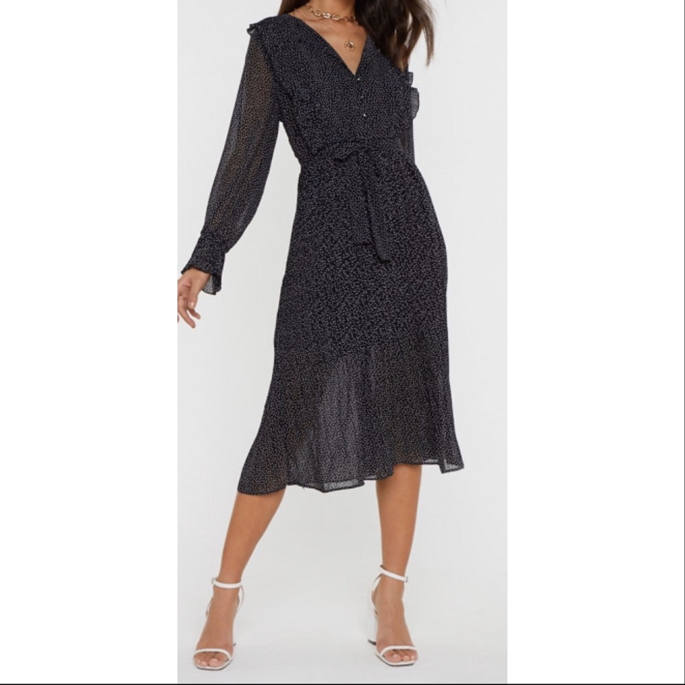 Polka Dot Midi Dress